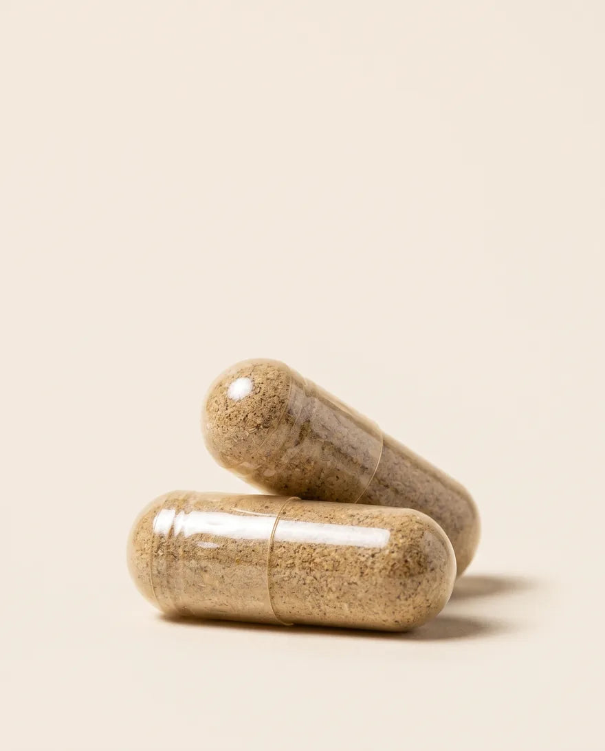 Two Vital Man capsules, close up