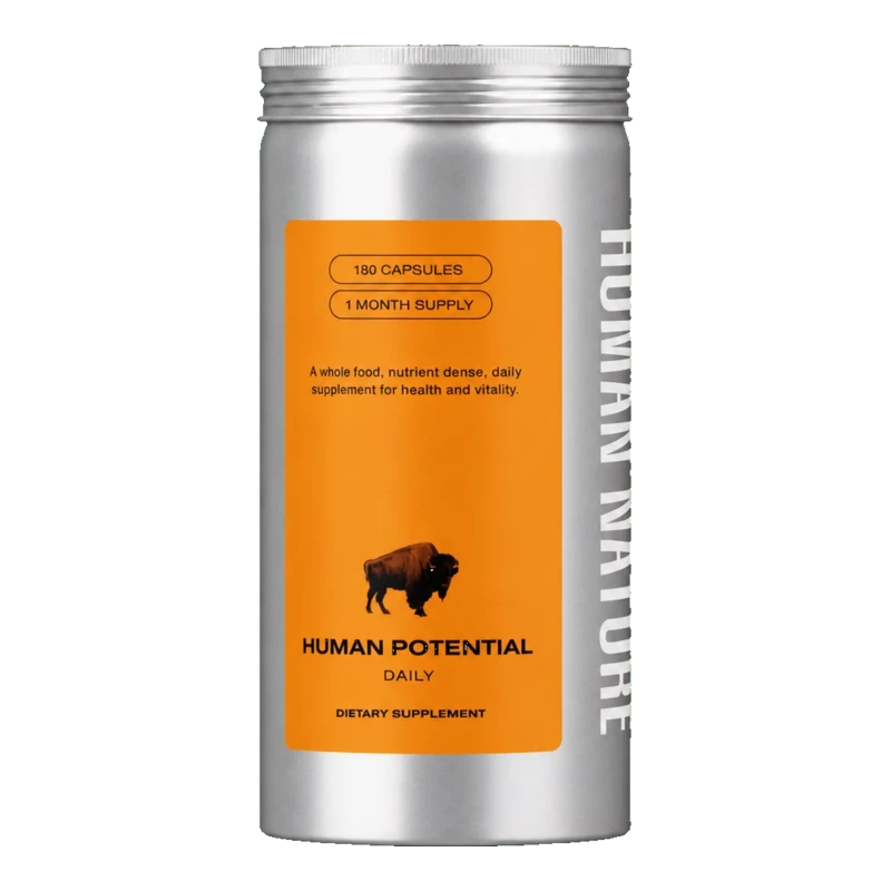 Human Potential reusable silver canister.