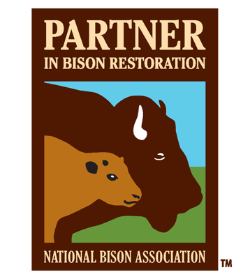 National Bison Association Partner in Bison Restoration badge
